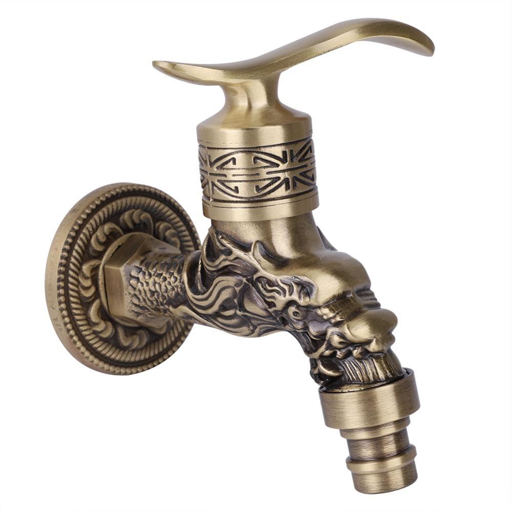 G1/2 Thread Faucet Brass Faucet Tap Decorative Washing Machine Faucet  Bathroom