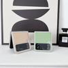 Samsung Z Flip 7 Metallic Paint & Z Flip 6 Morandi Leather Texture Protective Case