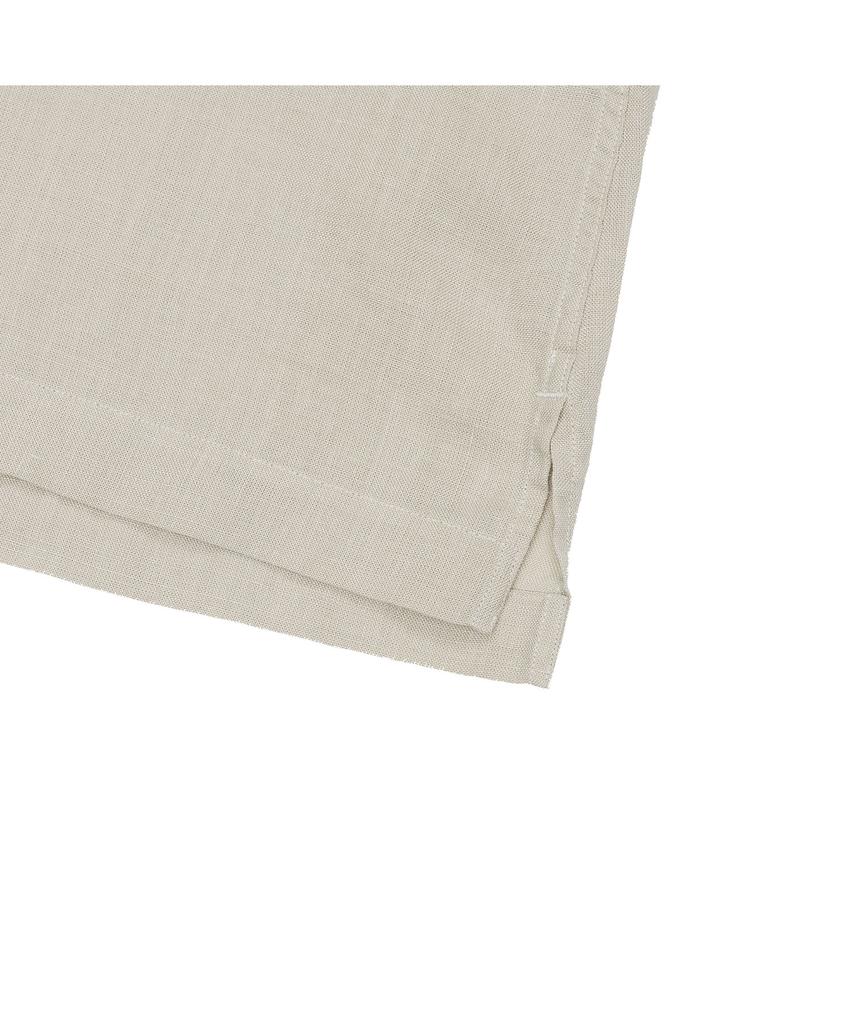 PRODESHIRT [Semi-Oversized] Cuban Open Collar Linen Shirt (Grey)