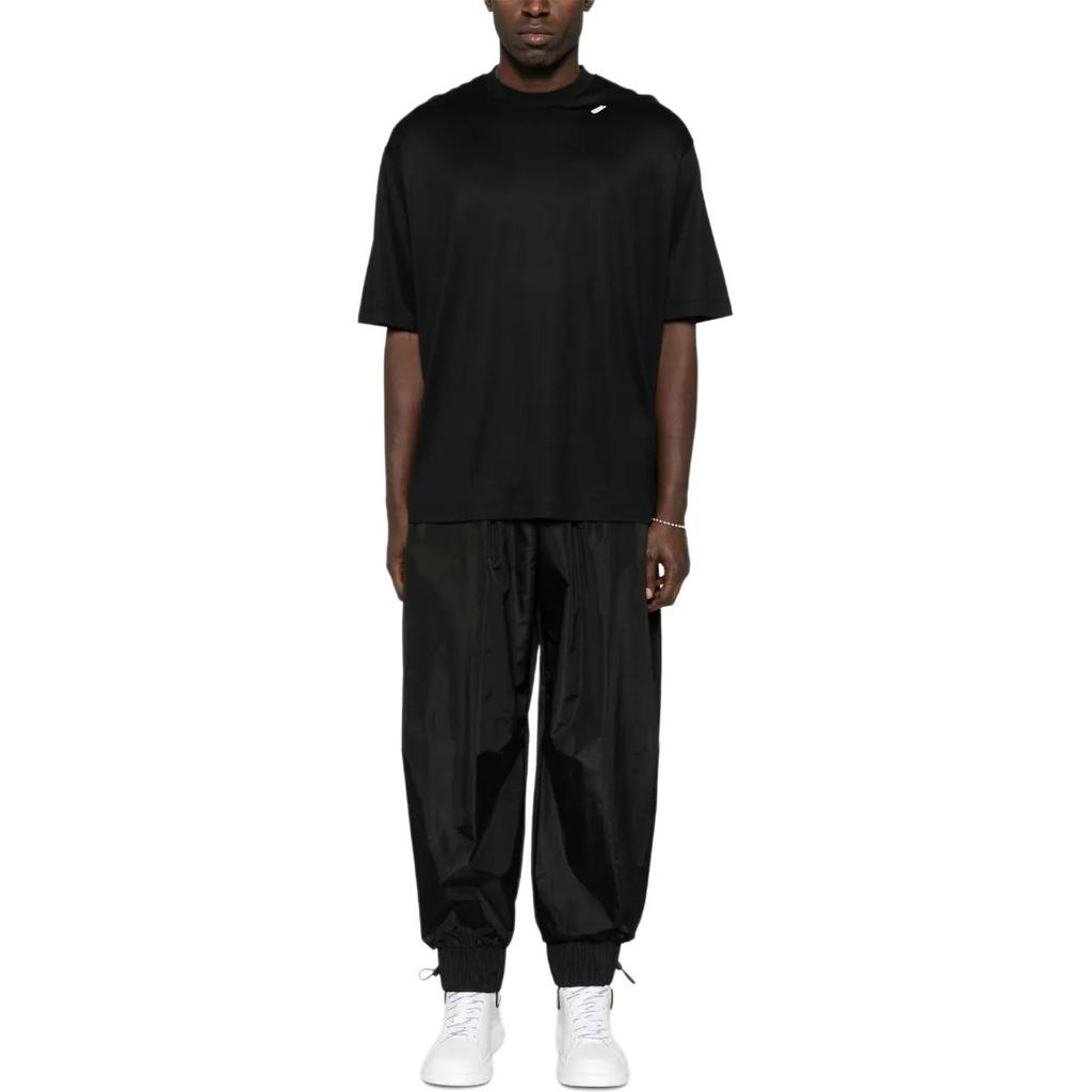Emporio Armani Ss25 Pullover Solid Color Round Neck Loose Fit Short Sleeve T-Shirt Men Tops Black EM001035-AF13747-UC001