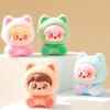 Mini Dora Blind Box Flocking Capybara Doll Model Cute Cartoon Figures Desktop Ornaments Creative Christmas Gift Party Favors