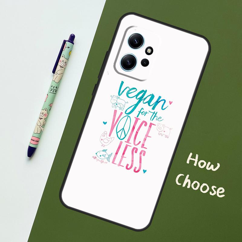 Vegan Inspiration Case For Xiaomi Redmi Note 13 11 9 10 12 14 Pro 11S Cover For Redmi 15 14C 10C 13C 12C 15C