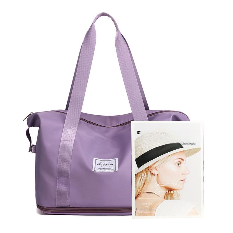 Short-Distance Sports Fitness Bag Wet And Dry Separation Travel Bag Foldable Handbag Boarding Bag Outdoor Luggage Storage Bag