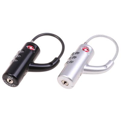 Tsa Customs Lock Overseas Customs Clearance Trolley Luggage Suitcase Backpack Password Lock Padlock With Steel Cable