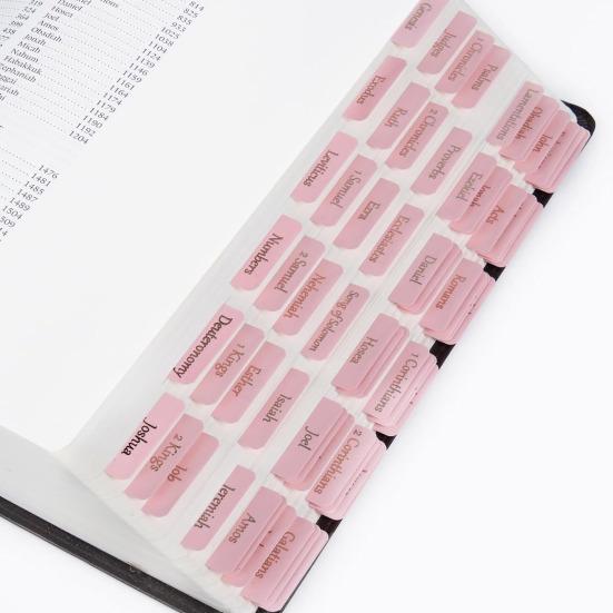 5/6Pcs Personalized Bible Index Tags Set Clear Print Tear-resistant Waterproof Bible Book Tabs Labels Stickers