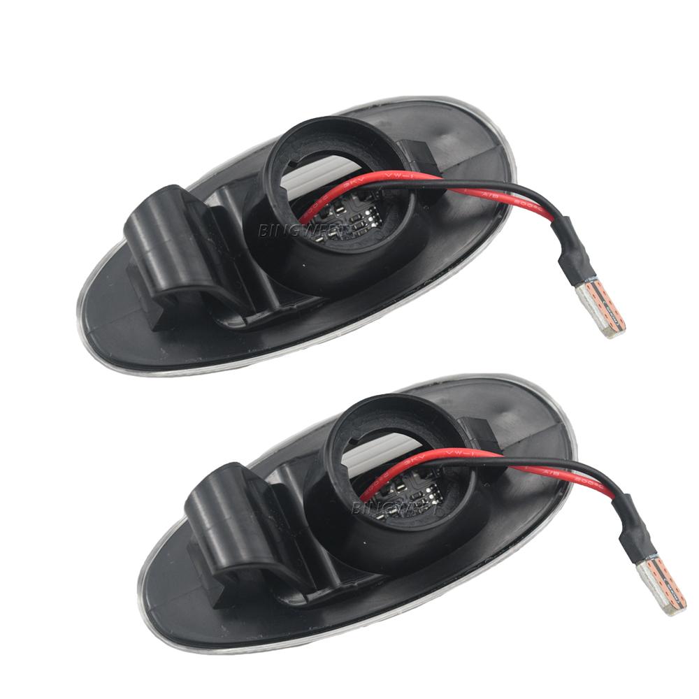 2PCS LED Dynamic Side Marker Lights Arrow Turn Signal Lamps For Mitsubishi Pajero Sport K9 Galant Outlander Lancer Freeca I-MievTurn Signal 2