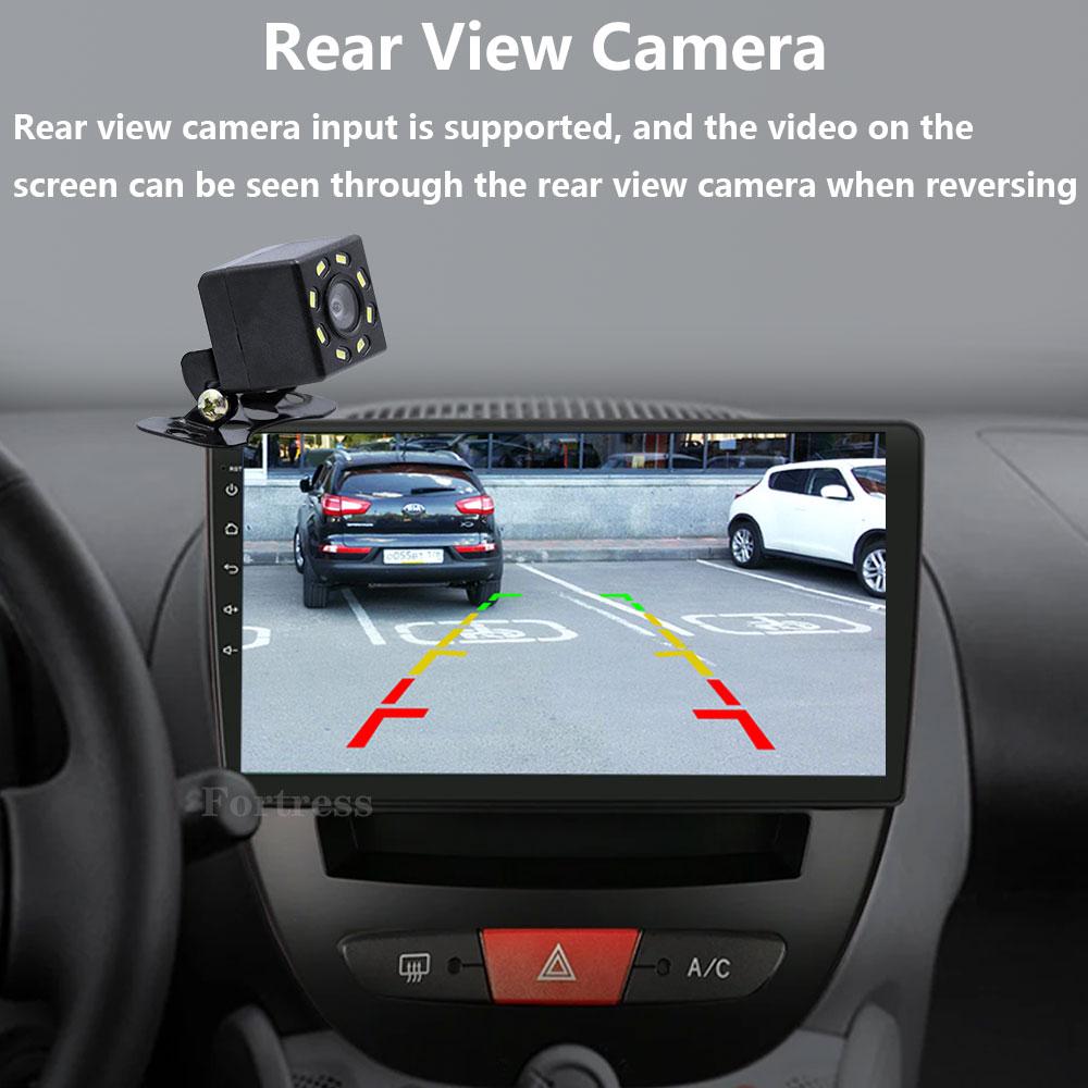 Android 14 2 Din Car Multimedia Player For Peugeot 107 Toyota Aygo Citroen C1 2005-2014 Carplay Stereo GPS Navigation BT WIFI