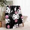 1pc Blanket Sanrio Kuromi1 Print Design, Lightweight Blanket for Sofa, Bed- Soft &Warm, Gift for All Seasons like Christmas, Halloween