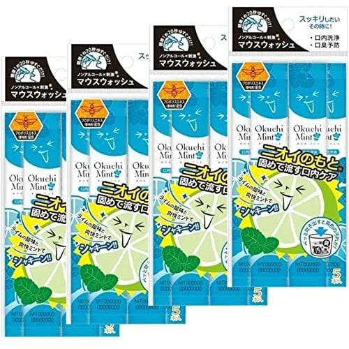 Texel Japan Octimint Mouthwash, 5-pack X 4-pack