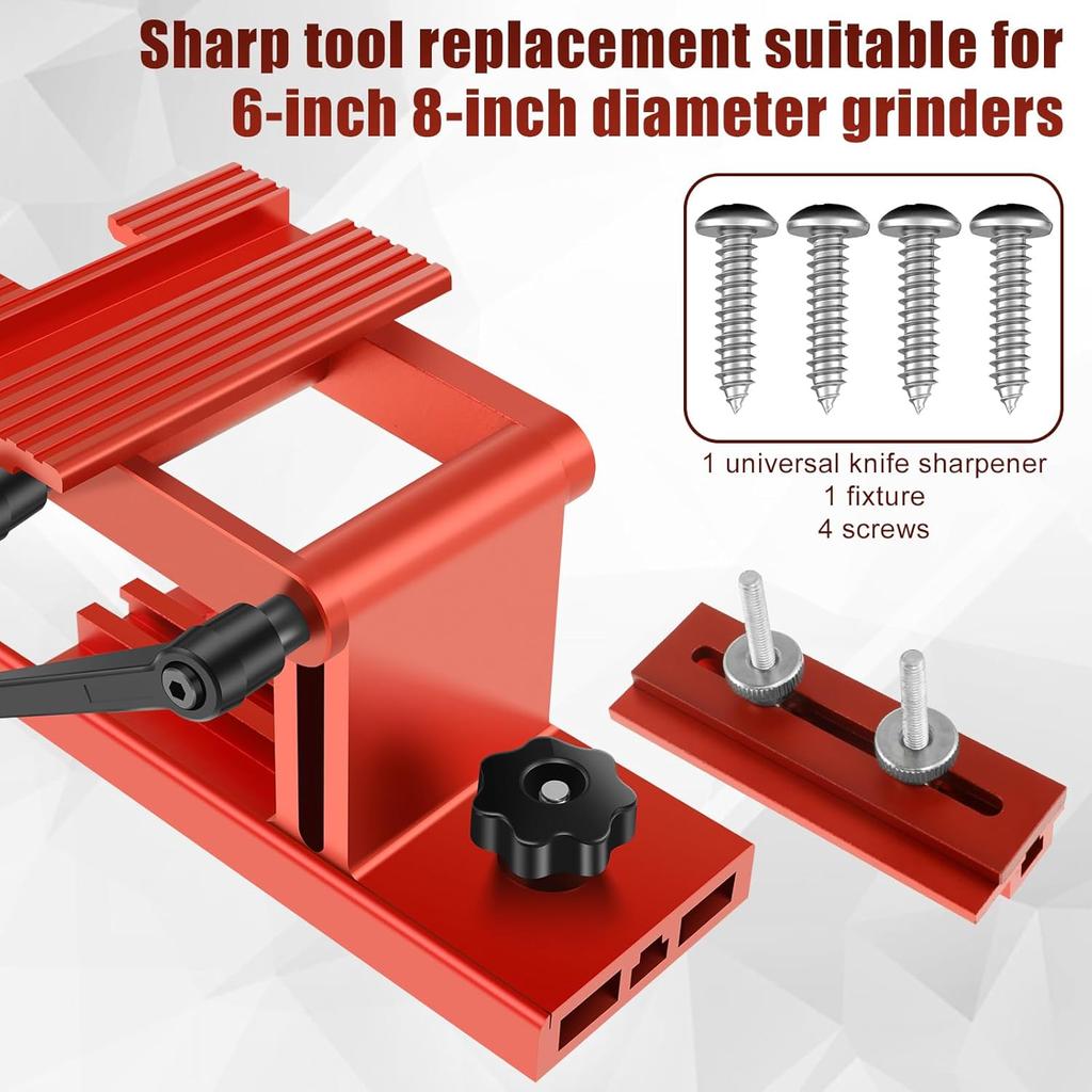 Sharpening Tool Rest Jig, Angle & Height Adjustable Sharpening Jig Tool, Manual Bench Grinder Tool Rest, Aluminum Alloy Sharpening Tool Rest Jig