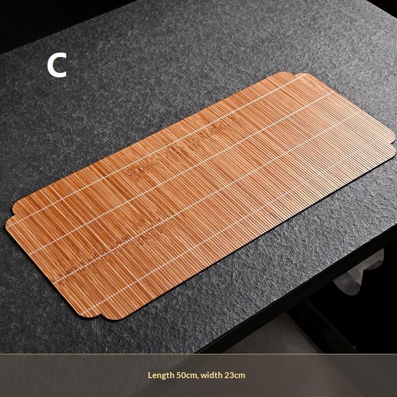 Creative Handmade Bamboo Tea Mat Craftsmanship Kung Fu Tea Set Accessories Tea Making Insulation Mat Bamboo Mat Dry Tea Mat