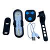 Bicycle Tail Light Waterproof Remote Control Turn Signal Light Type-C Rechargeable MTB Road Mountain Bike Rear Night Riding Bike Safety Warning Lamp