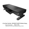 Adjustable Monitor Stand with Wireless Charger, USB 3.0 Hub & Drawer