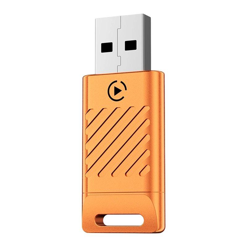 

Wireless Carplay 2In1 Android AUTO Smart AI Box Voice+ Wifi& BT5.0 USB Adapter Wired Connection For Carplay To Wireless Carplay помаранчевий