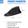 Car Shark Fin Antenna Roof Tail Fin Improves Car Radio Signal Antenna No Drilling Required Decorative with Self-adhesive Base Universal