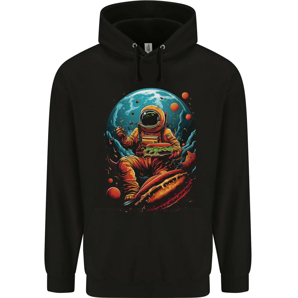 Fantasy Burger Space Astronaut Planets Food Hoodie