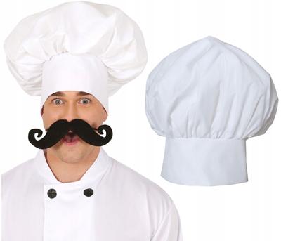 Chef's Hat Cook White Cooker Costume Outfit Carnival Ball
