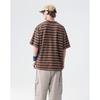 Demana Striped Color-block Short Sleeve T-shirt