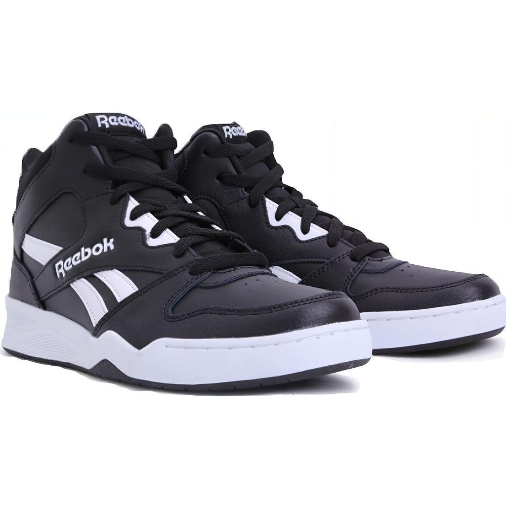 Reebok Royal BB4500 Buty koszykarskie Mid Cut Wygodne Wszechstronne Buty sportowe Unisex czarno-białe FV3179