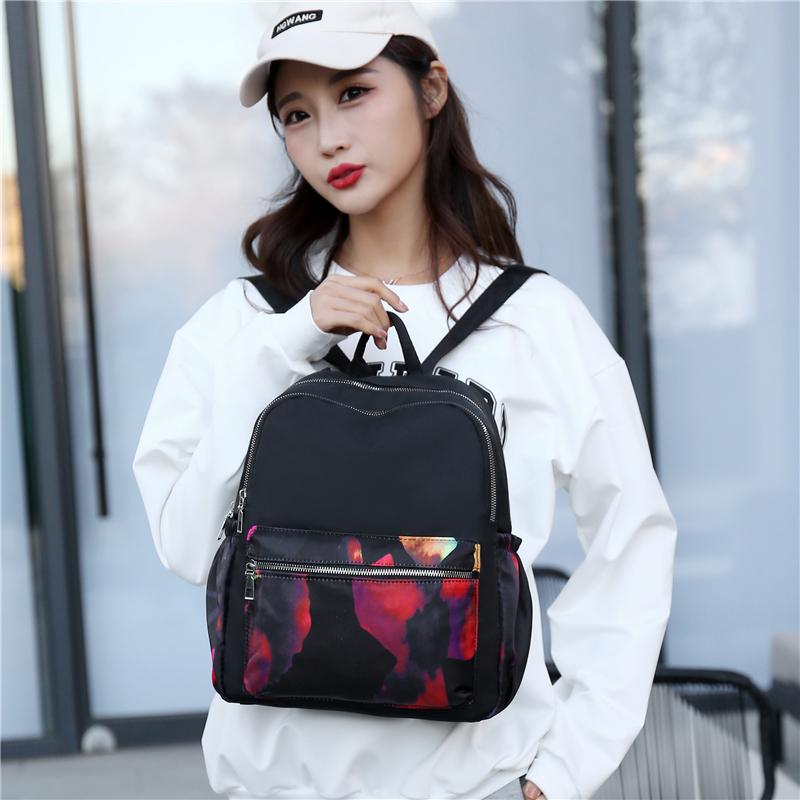 Rucksack Damentasche Neuer mehrschichtiger Outdoor-Reiserucksack mit großer Kapazität aus Nylon, lässiger Damenrucksack