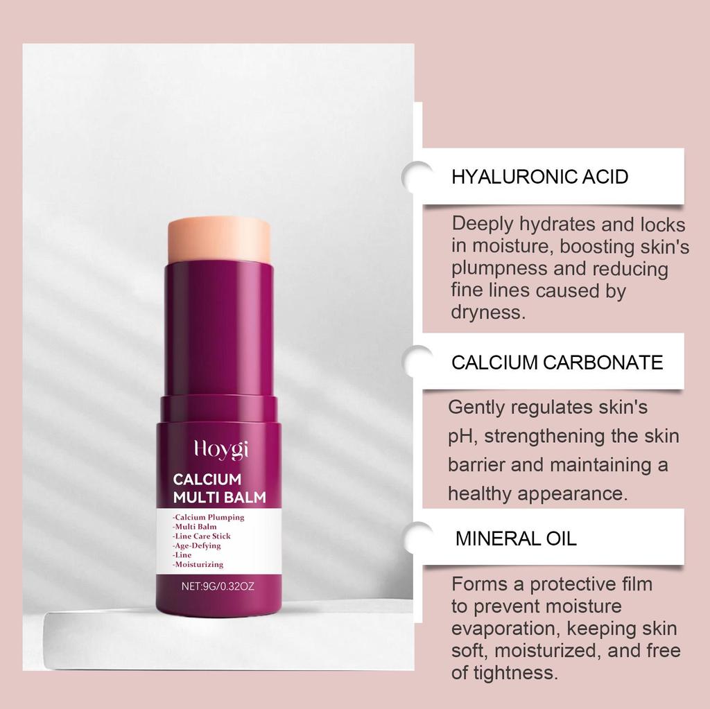 Calcium Multi Balm Firming Lightweight Hydrating Face Balm Tightening Smoothing Moisturing Stick Daily Skincar