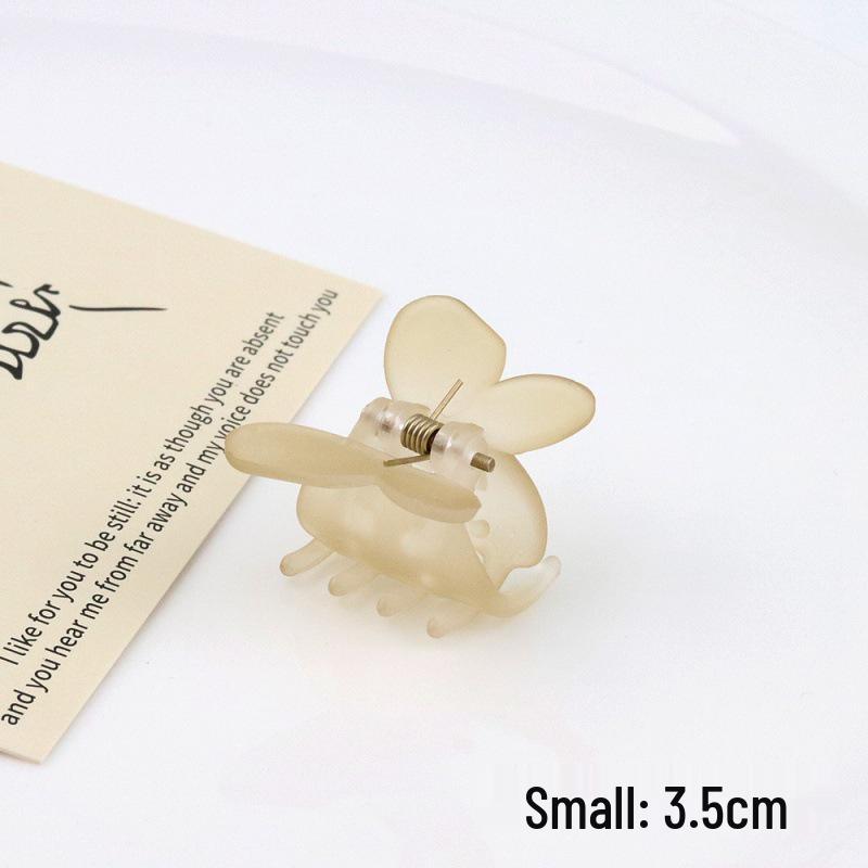 2024 Spring/Summer Matte Jelly Butterfly Hair Clip for Kids