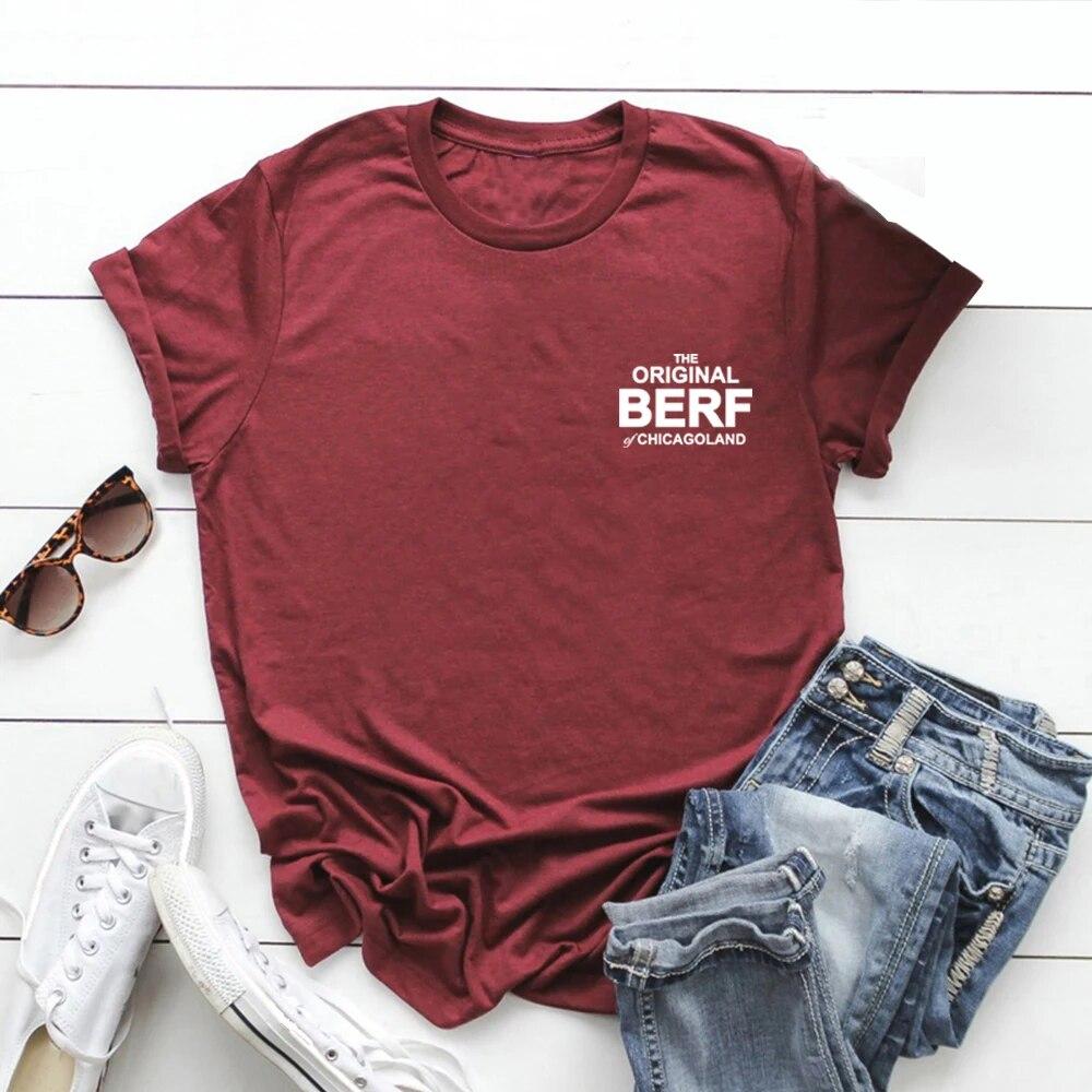 The Original Berf of Chicagoland T-shirt TV Show Gift Bear Richie Carmy Tee Kortärmade Grafiska T-shirts Streetwear Toppar