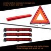 FLK Tech Warning Triangles Safety Triangle Emergency Kit Foldable Reflective Triangles with Base Roadside Triangle Kit with Case for Vehicles