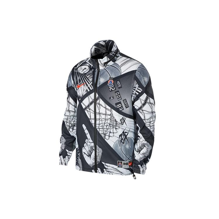 Nike Sportwear Basketball Printing Woven Jacket Black Men s CI9083-010 M