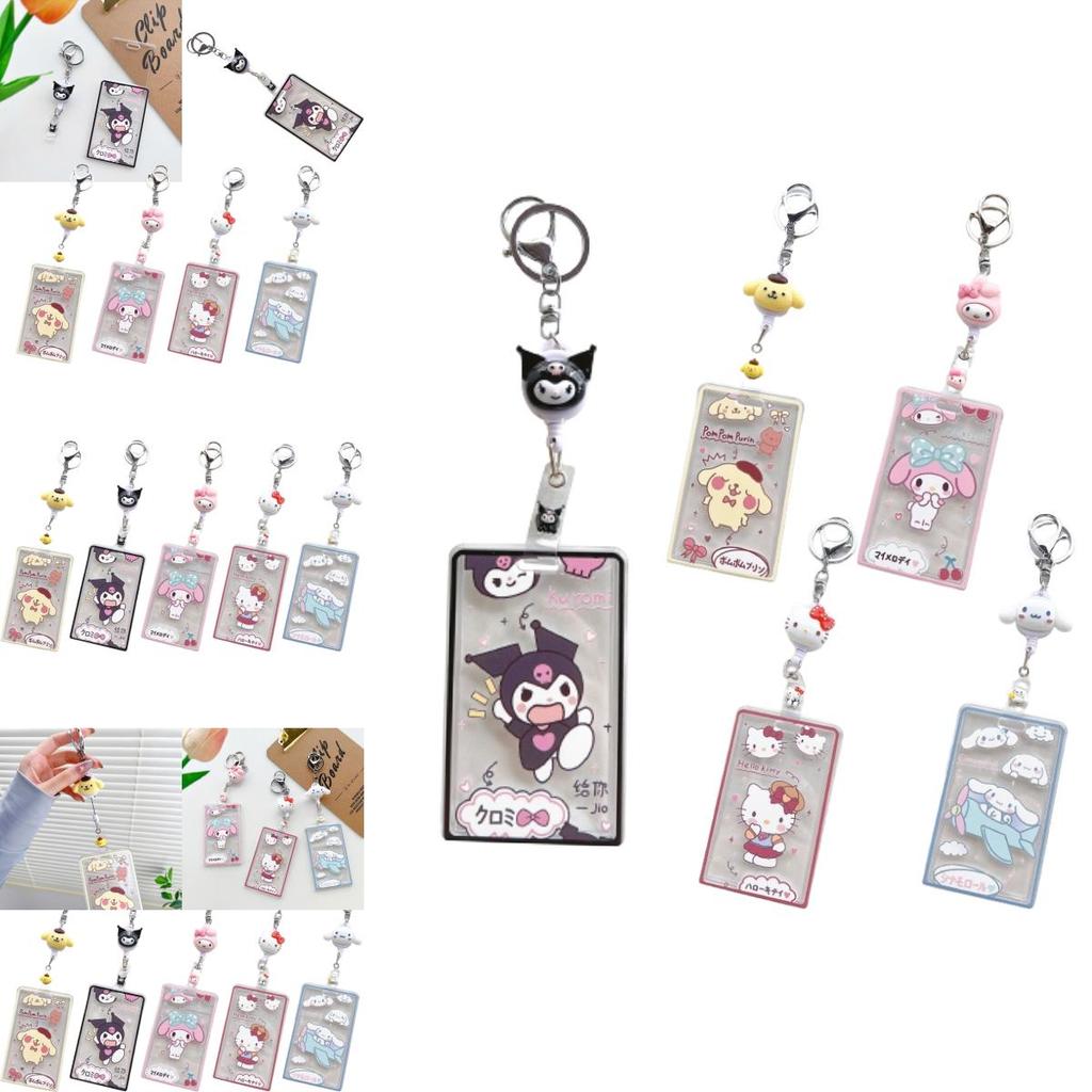 Transparent Card Sleeve With Sario Meledy Pudding Dog Print For School And Office