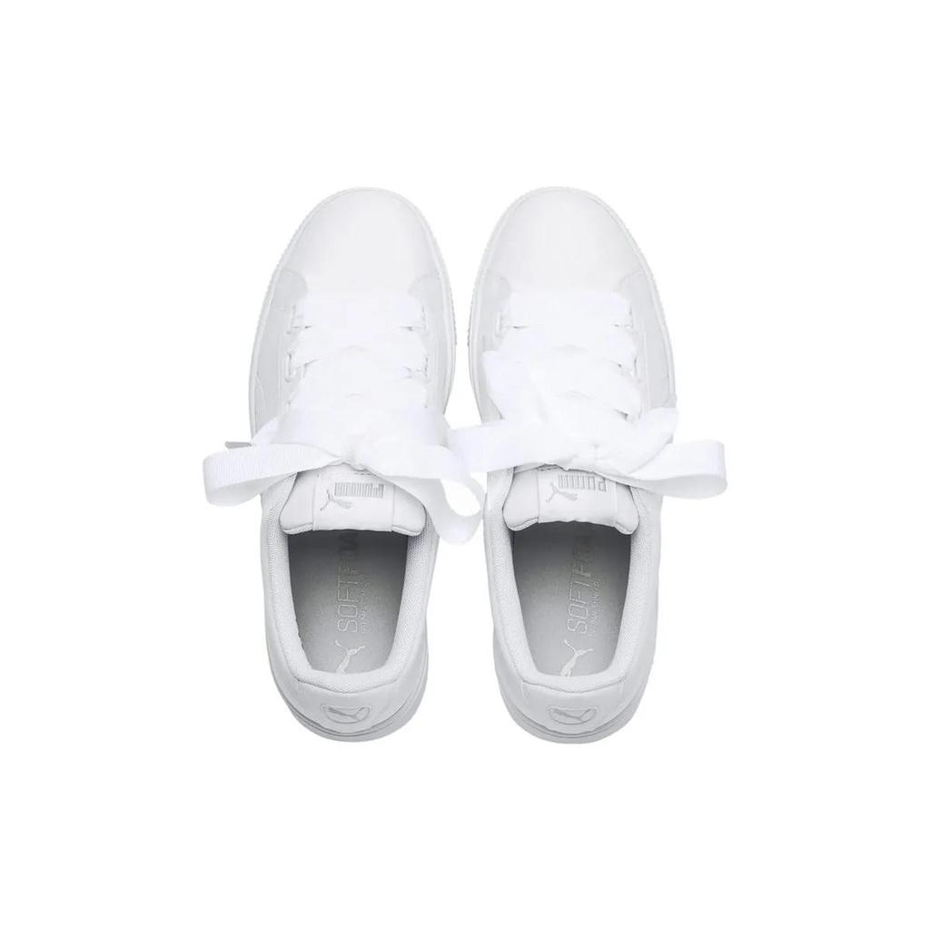 PUMA Vikky Stacked Ribbon Core White Board Shoes Women's (Unisex) Skate Shoes 369112 02