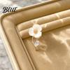 Flower Brooch Stem Design Pin Shell Petals Mini Pin