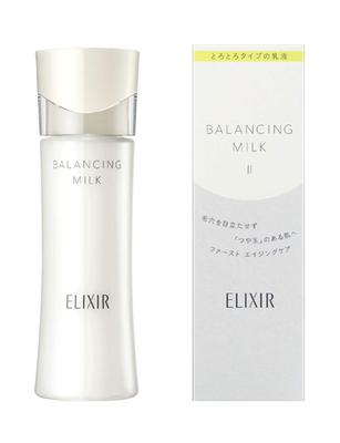 ELIXIR Balancing Melting Pore Gloss Shiseido Milk, Type, 130mL, Emulsion, Moisture, Care, Moisturizing, Ball, Refret,