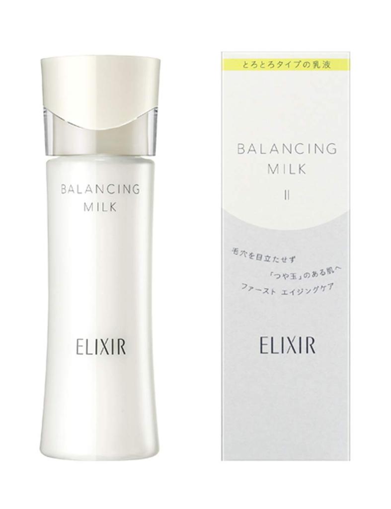 ELIXIR Balancing Milk, Thick Type, 130mL, Moisturizing Emulsion, Pore Care, Moisturizing, Glossy, Reflet, Shiseido