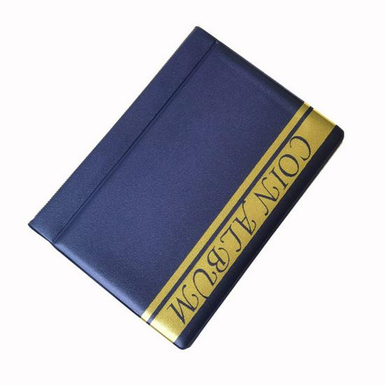 PVC Coin Album: Portable 10-Page, 24-Grid Storage for Coin Collection