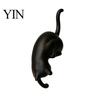 Ganci Decorativi per Lanyard Gatto Stampato 3D Seduto su Scaffale con Lanterna, Gancio Figurine Fantasioso Stile Artigianale Decorazione da Parete Chiavi, Statuetta per Bordo Libro,