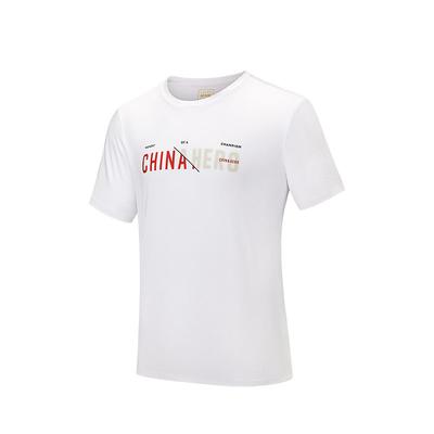 Comfortable Simple Casual Versatile Round Neck Breathable Letter Short Sleeve T-Shirt Men Tops Pure-White 152527140-1