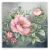 Canvas Print, Vintage Pink Flower