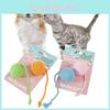 Cotton Rope Cat Toy With Mixed Color Tail Ball And Durable Material For Play