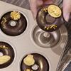 Donut Baking Pan 6-Count Carbon Steel Nonstick Donut Pan for Baking Easy Release Doughnut Molds Multifunctional Bakeware for Cakes Muffins Pies