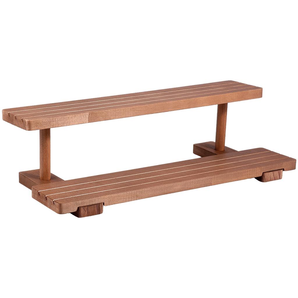 Wood Cupcake Riser Display Stand Dessert Window Counter Perfume Cosmetics Rack Dessert Model Mini Figure Shelf