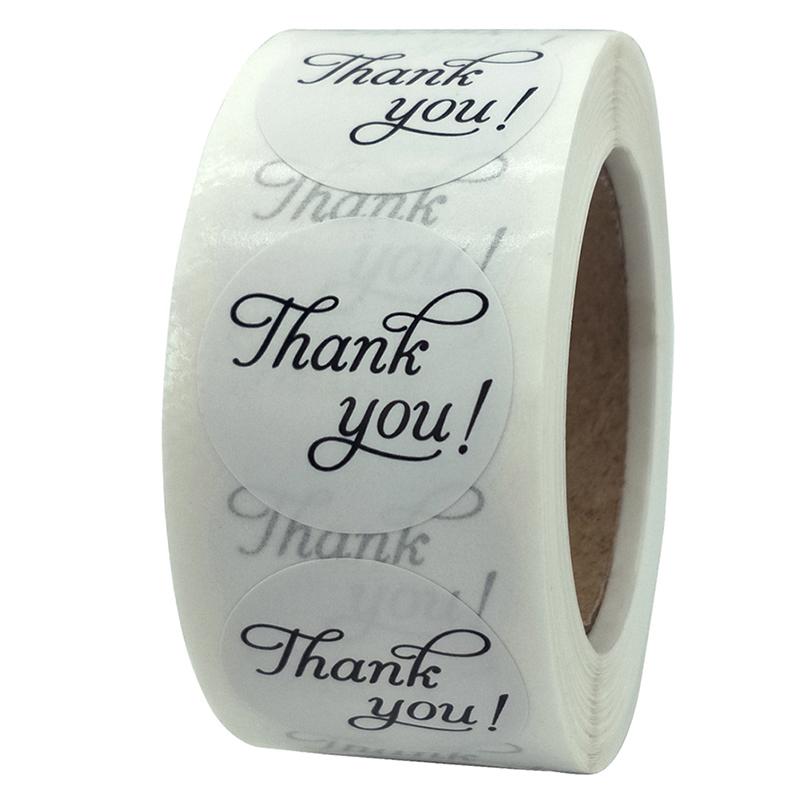 500Pcs Thank You Stickers Seal Label Handmade Baking Packaging Bags Decoration