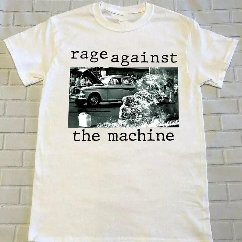 Футболка с туром Rage Against The Machine 1992 года, Футболка из плотного хлопка, Размеры от S до 5XL, Унисекс футболка XXL