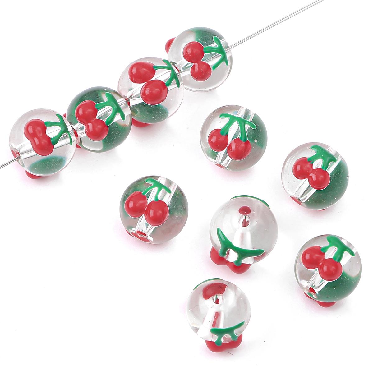 

2 шт./пакет, ручная роспись, забавные цветные стеклянные бусины для DIY ожерелье, браслет, серьги, изготовление ювелирных изделий, аксессуары для рукоделия