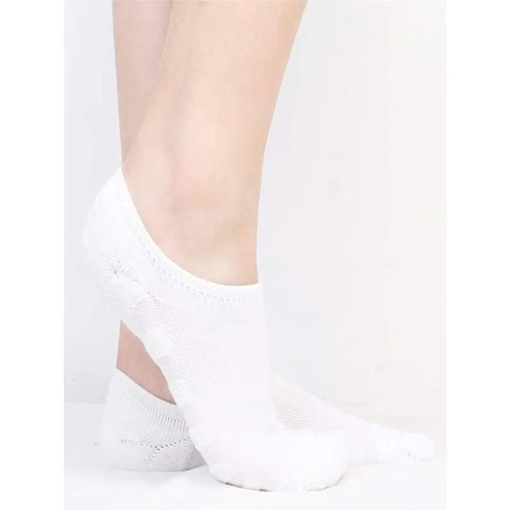 Women's Double-Pile Sole Overshoes White 1 Pair Triple-Walled Invisible Silicone