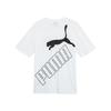 Puma Ess Back Big Logo Short Sleeve T-Shirt Unisex Tops White 681936-02