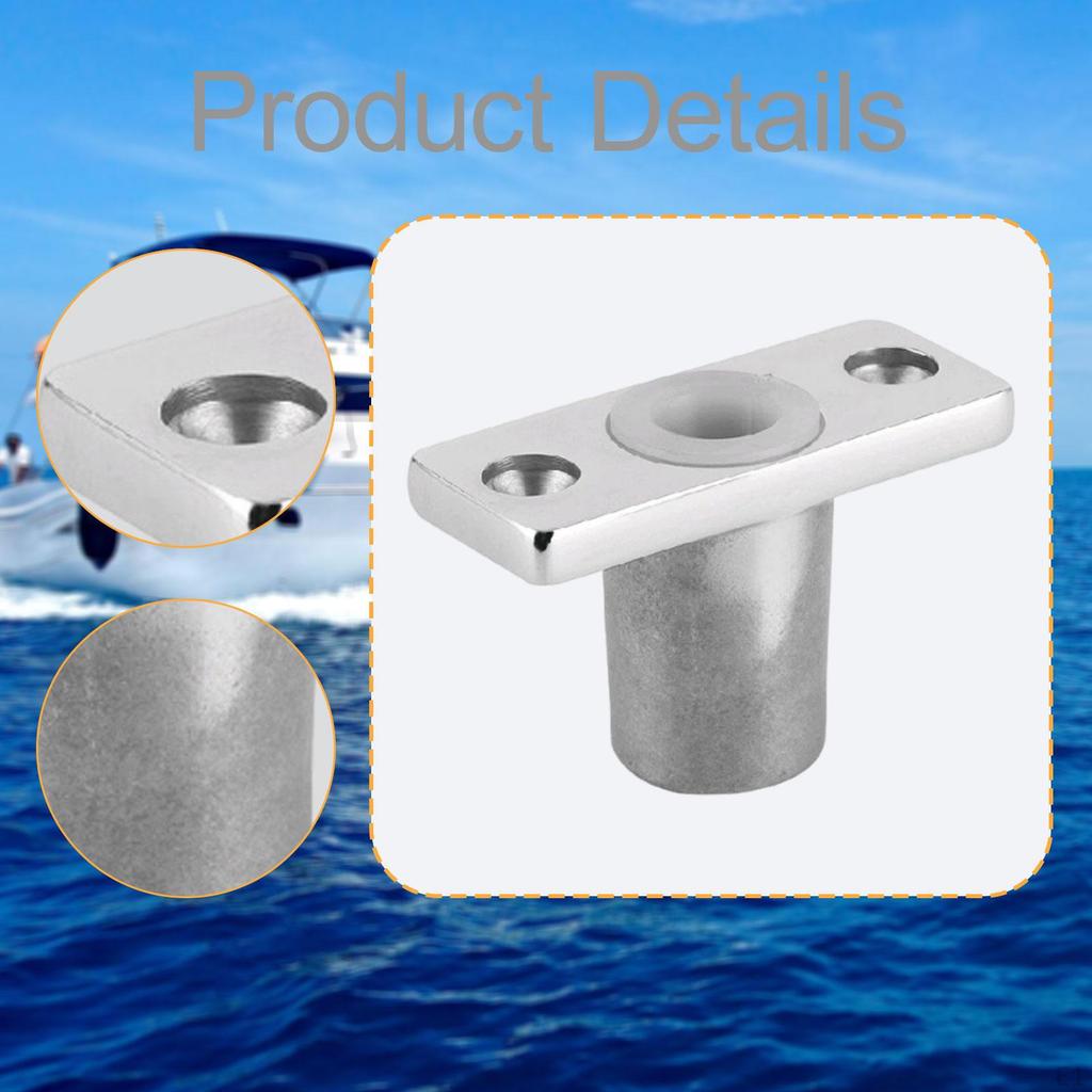 Oar Lock Holder T Shaped Replace Accessories Stainless Steel Marine Socket