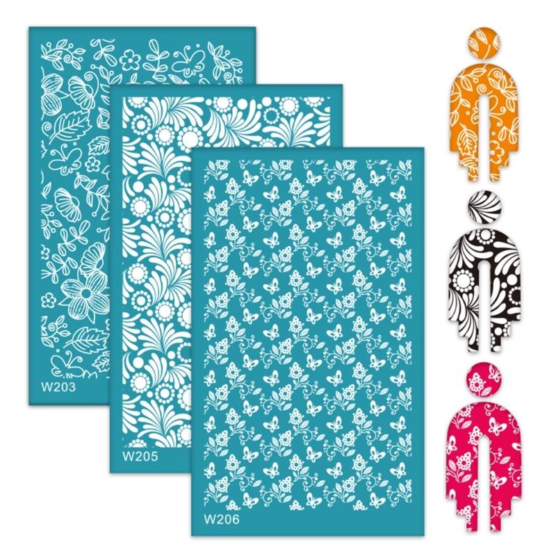 Reusable Silk Screen Stencils for Clay Jewelry Earrings, Texture Sheets for Clay