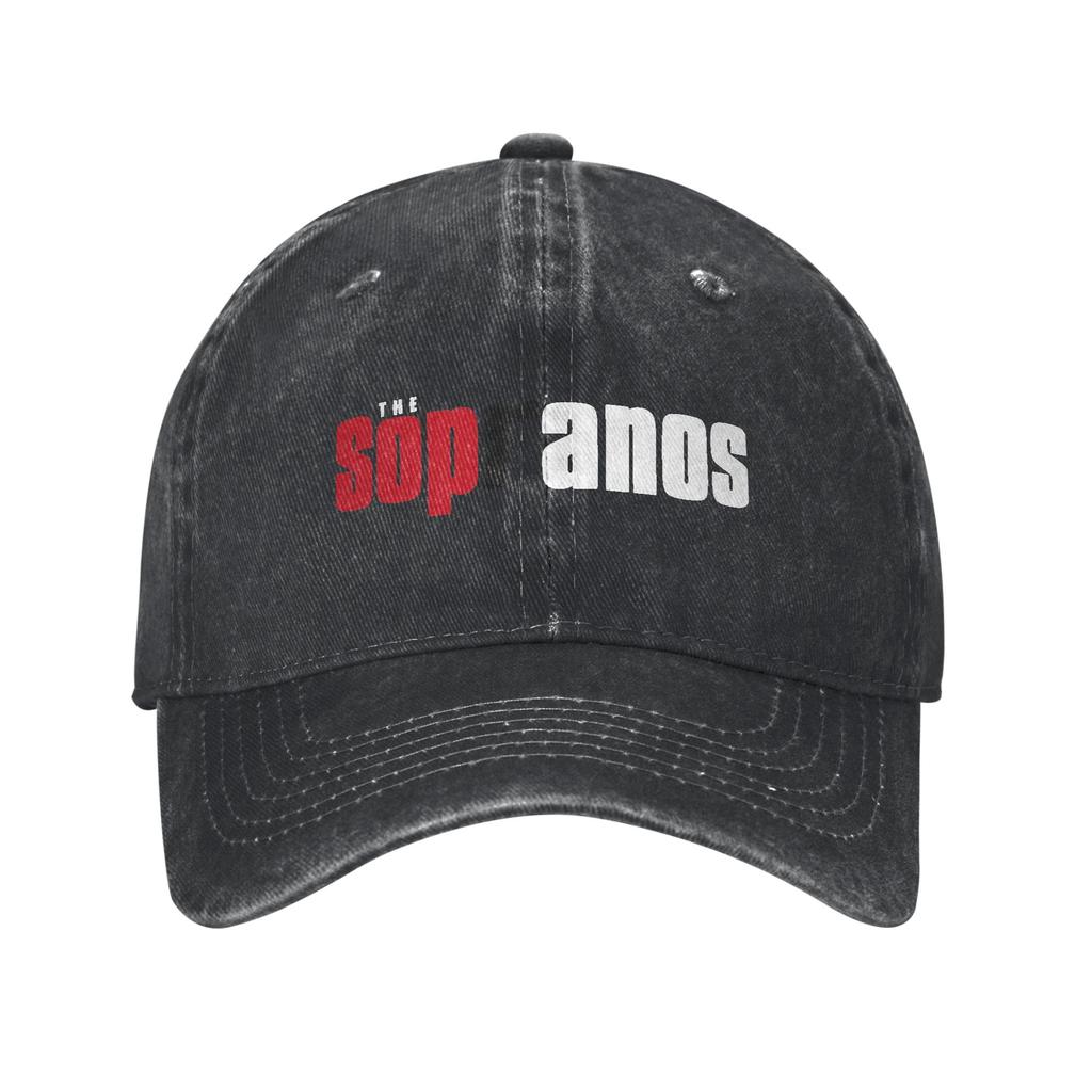 Sopranos Tv Show Unisex Women Baseball Caps Distressed Denim Caps Hat Vintage Outdoor Adjustable Fit Snapback Hat
