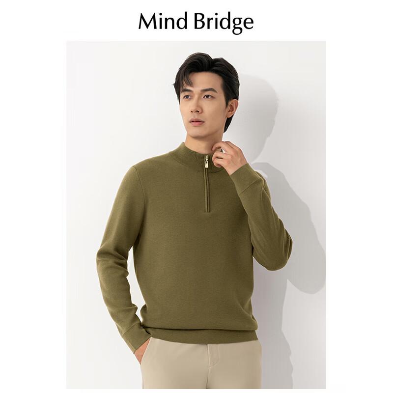 

Mind Bridge Men s Half-Zip Wool Blend Pullover Sweater 3XL